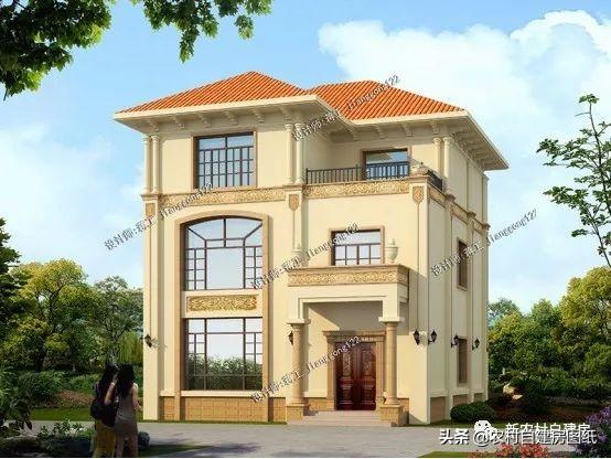 4款11×12米三層農(nóng)村別墅，第2款比較普通，但是卻勝在經(jīng)濟(jì)實用。