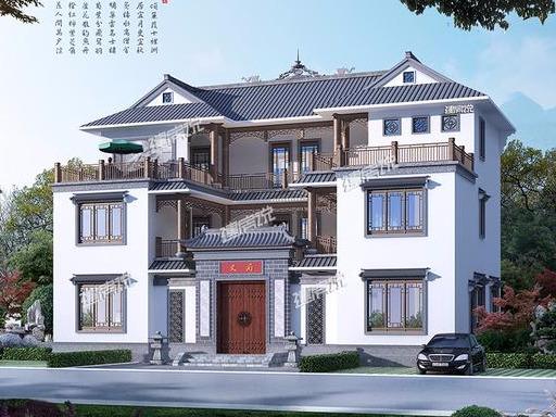 農(nóng)村最牛三層四合院別墅，村里蓋一棟，整個(gè)家族都以你為榮！