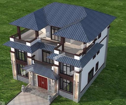 三層新中式別墅，設計新穎獨特，中式韻味十足，這才是真正的豪宅！