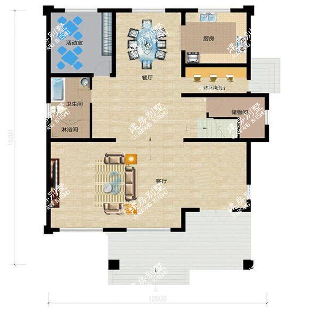 3棟農(nóng)村小別墅設(shè)計(jì)圖，合理充分利用空間，小宅基地的福音。