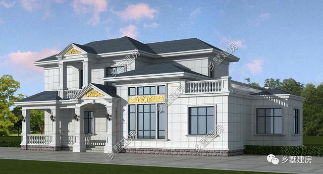 28萬農(nóng)村二層歐式別墅，低調(diào)奢華上檔次，農(nóng)村建房必不可少！