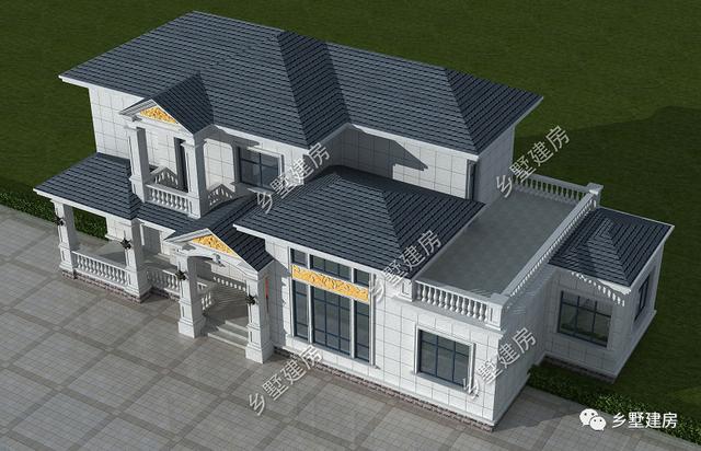 28萬農(nóng)村二層歐式別墅，低調(diào)奢華上檔次，農(nóng)村建房必不可少！