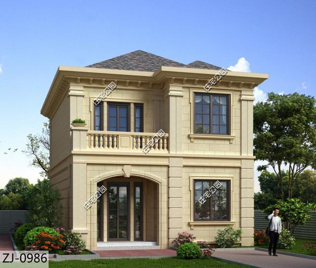 面寬僅7米的二層農(nóng)村自建房，外觀精美別致，布局也很不錯，你喜歡嗎？