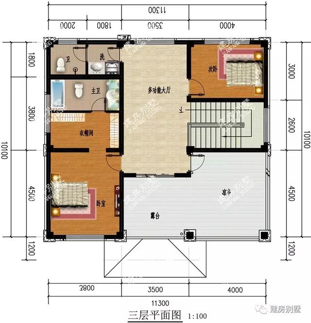 面寬相近的三套農(nóng)村別墅設(shè)計(jì)圖，不管建哪一棟，都很被人看好