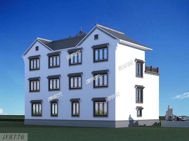 在農(nóng)村建一棟中式四合院，給父母養(yǎng)老最合適不過了，自己住著也方便。