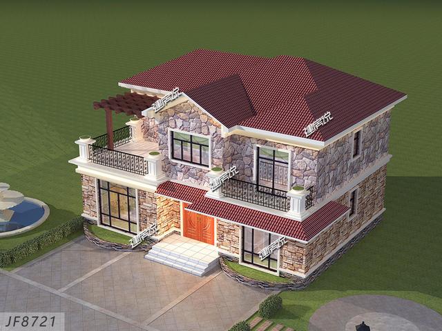 二層框架農(nóng)村自建房，25萬建村里一棟，人人看了都羨慕。