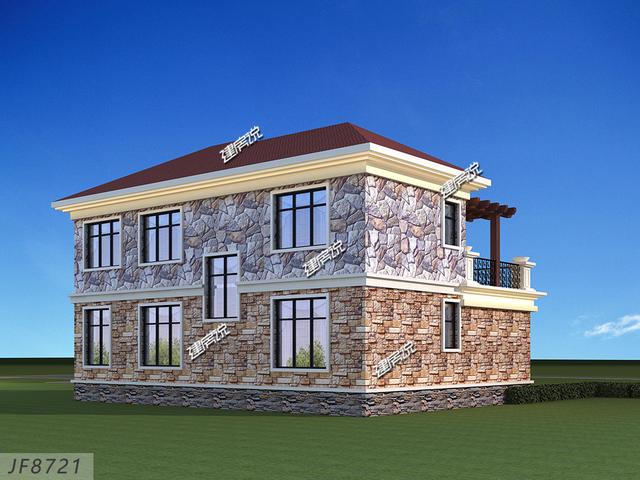 二層框架農(nóng)村自建房，25萬建村里一棟，人人看了都羨慕。