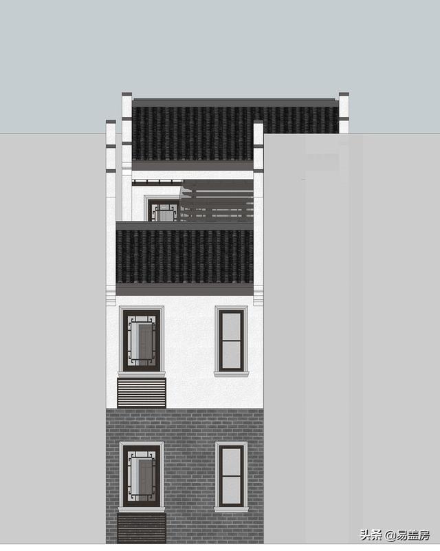 三層徽派別墅設(shè)計(jì)圖，28萬輕輕松松拿下，寬敞臥室鄉(xiāng)親都羨慕