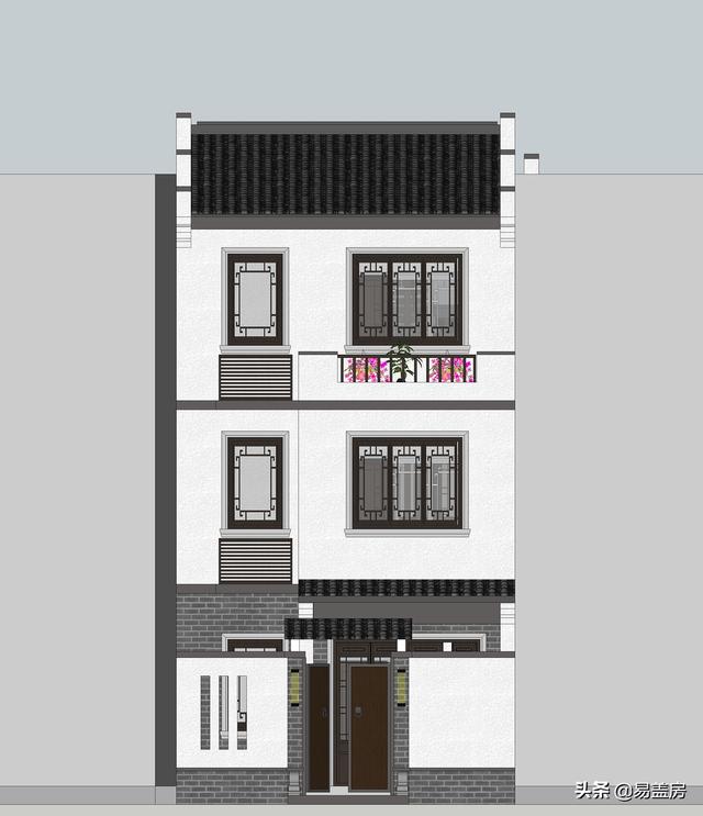 三層徽派別墅設(shè)計(jì)圖，28萬輕輕松松拿下，寬敞臥室鄉(xiāng)親都羨慕