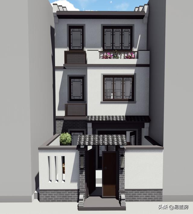 三層徽派別墅設(shè)計(jì)圖，28萬輕輕松松拿下，寬敞臥室鄉(xiāng)親都羨慕