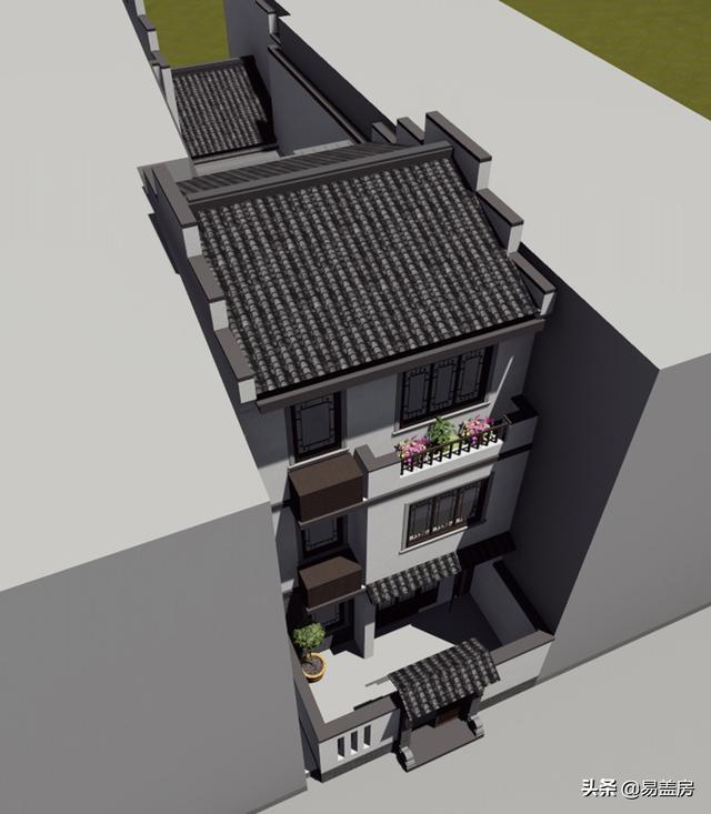 三層徽派別墅設(shè)計(jì)圖，28萬輕輕松松拿下，寬敞臥室鄉(xiāng)親都羨慕