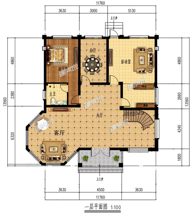 花60萬建的豪宅，在村里只能算是普通家庭，在村里還排不上名次。