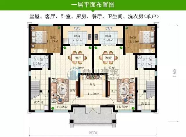 精選農(nóng)村9款經(jīng)典別墅戶型，第一款、第九款都是共堂屋雙拼別墅，包你喜歡！