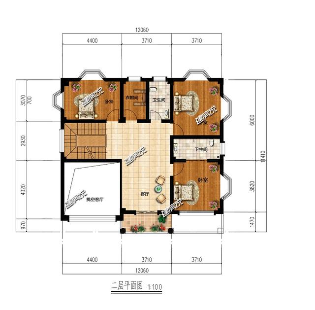 帶車庫(kù)的三層住宅設(shè)計(jì)圖，40萬(wàn)蓋起，選這款戶型吃不了虧，美觀有面子。