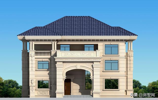 農(nóng)村三層歐式別墅設(shè)計圖，滿屏的華貴氣息，適合所有人的戶型，建造的效果比效果圖還要漂亮。