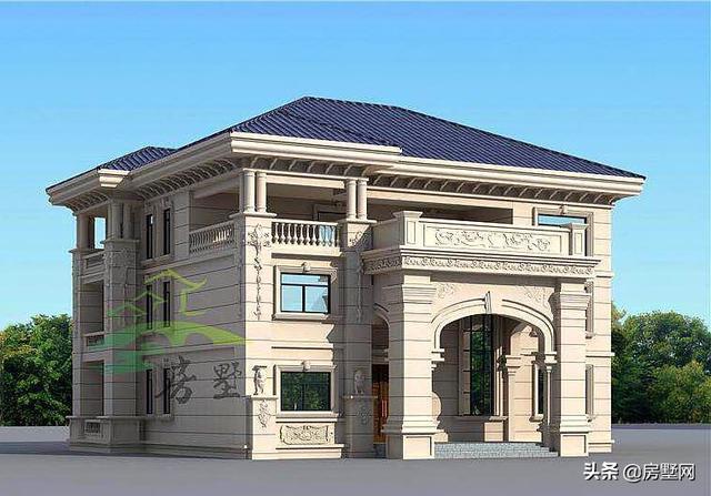 農(nóng)村三層歐式別墅設(shè)計圖，滿屏的華貴氣息，適合所有人的戶型，建造的效果比效果圖還要漂亮。