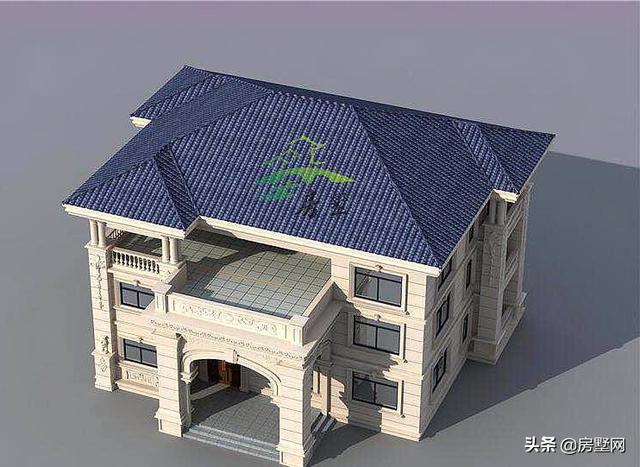 農(nóng)村三層歐式別墅設(shè)計圖，滿屏的華貴氣息，適合所有人的戶型，建造的效果比效果圖還要漂亮。