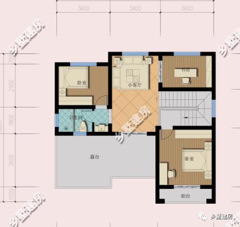 三層別墅，大氣婉約，精致絕美，露臺(tái)層層疊加，越看越喜歡。