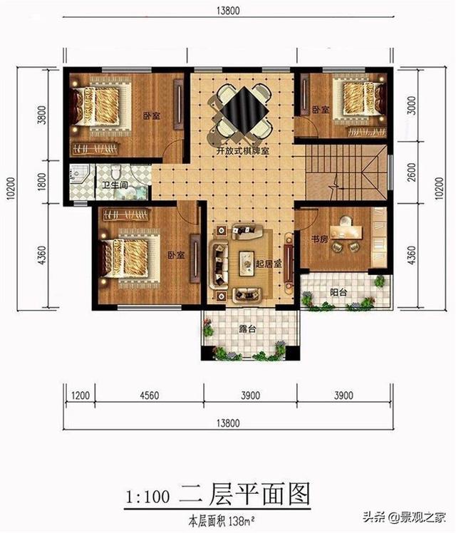 兩棟現(xiàn)代風(fēng)格農(nóng)村別墅設(shè)計(jì)圖，清新優(yōu)雅，第一款在農(nóng)村很受歡迎！