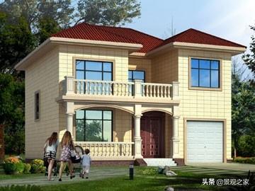 兩棟現(xiàn)代風(fēng)格農(nóng)村別墅設(shè)計(jì)圖，清新優(yōu)雅，第一款在農(nóng)村很受歡迎！