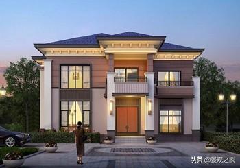 兩棟現(xiàn)代風(fēng)格農(nóng)村別墅設(shè)計(jì)圖，清新優(yōu)雅，第一款在農(nóng)村很受歡迎！