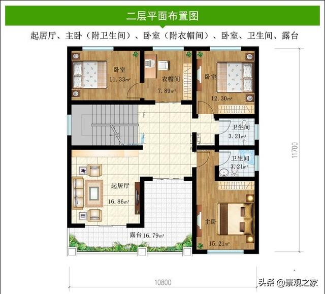 兩棟現(xiàn)代風(fēng)格農(nóng)村別墅設(shè)計(jì)圖，清新優(yōu)雅，第一款在農(nóng)村很受歡迎！