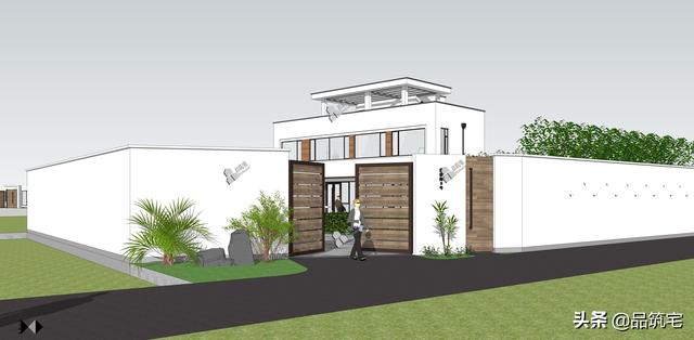 二層現(xiàn)代風(fēng)格別墅，既舒適實(shí)用又簡潔耐看，全村第一棟，引領(lǐng)別墅新潮流！