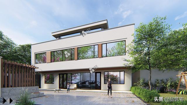 二層現(xiàn)代風(fēng)格別墅，既舒適實(shí)用又簡潔耐看，全村第一棟，引領(lǐng)別墅新潮流！