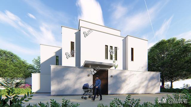 二層現(xiàn)代風(fēng)格別墅，既舒適實(shí)用又簡潔耐看，全村第一棟，引領(lǐng)別墅新潮流！