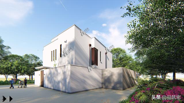 二層現(xiàn)代風(fēng)格別墅，既舒適實(shí)用又簡潔耐看，全村第一棟，引領(lǐng)別墅新潮流！