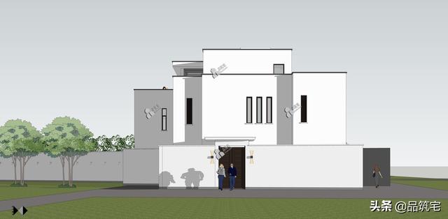 二層現(xiàn)代風(fēng)格別墅，既舒適實(shí)用又簡潔耐看，全村第一棟，引領(lǐng)別墅新潮流！