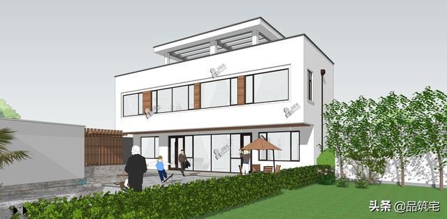 二層現(xiàn)代風(fēng)格別墅，既舒適實(shí)用又簡潔耐看，全村第一棟，引領(lǐng)別墅新潮流！