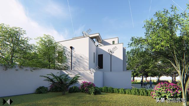 二層現(xiàn)代風(fēng)格別墅，既舒適實(shí)用又簡潔耐看，全村第一棟，引領(lǐng)別墅新潮流！