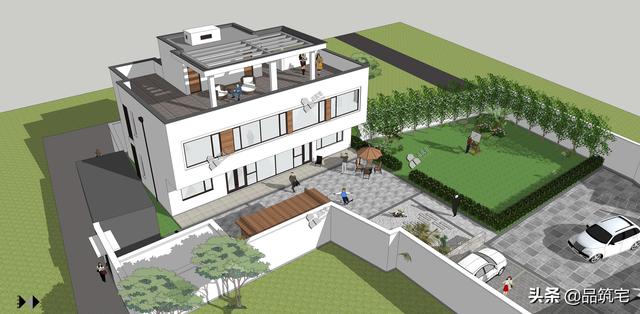 二層現(xiàn)代風(fēng)格別墅，既舒適實(shí)用又簡潔耐看，全村第一棟，引領(lǐng)別墅新潮流！