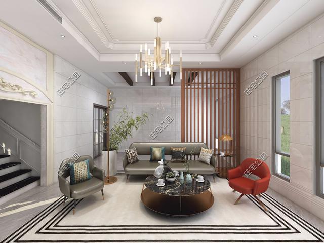 占地面積134平的三層別墅自建房，設(shè)計(jì)了6間臥室，足以滿足家人生活。