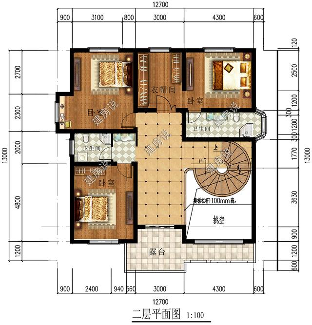 帶露天游泳池的三層樓房設(shè)計圖，豪華霸氣極了，蓋一棟就是享受！