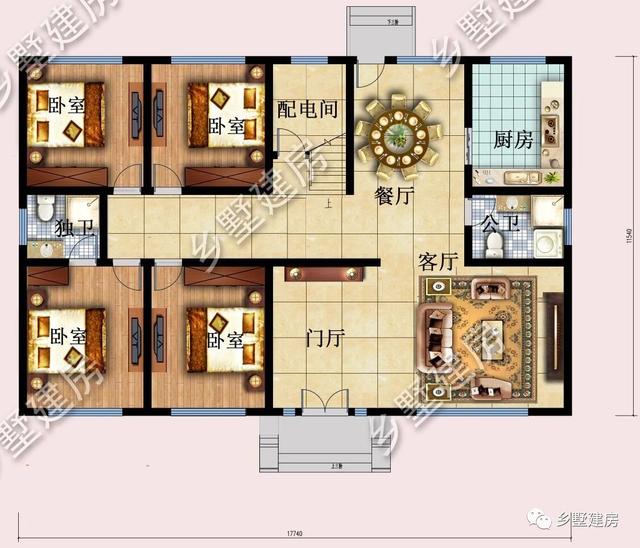 大開間小進深的二層別墅，27萬就能建，花最少錢的建最美的別墅！