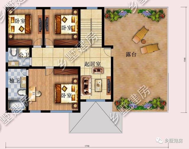 大開間小進深的二層別墅，27萬就能建，花最少錢的建最美的別墅！