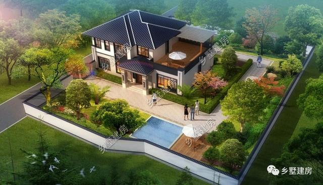 大開間小進深的二層別墅，27萬就能建，花最少錢的建最美的別墅！