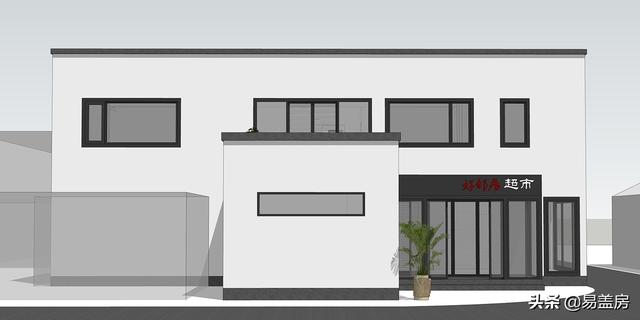 占地216平二層別墅設(shè)計(jì)圖，一層超市二層自住 單獨(dú)分區(qū)有儲存空間和車庫