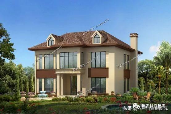 8套10米進(jìn)深左右的農(nóng)村別墅設(shè)計(jì)圖，無論選二層還是三層的，人人看了都羨慕。