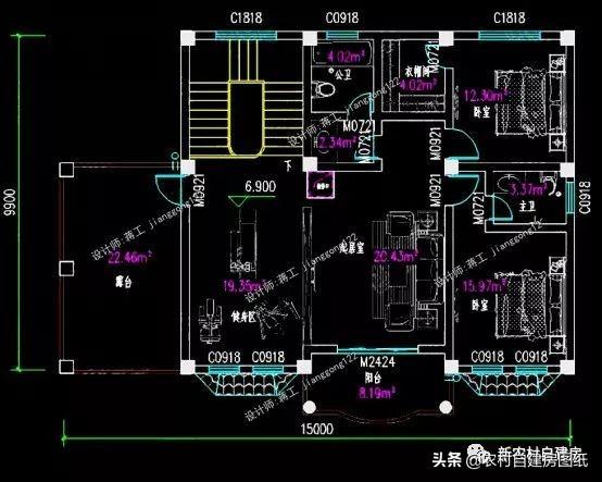 8套10米進(jìn)深左右的農(nóng)村別墅設(shè)計(jì)圖，無論選二層還是三層的，人人看了都羨慕。