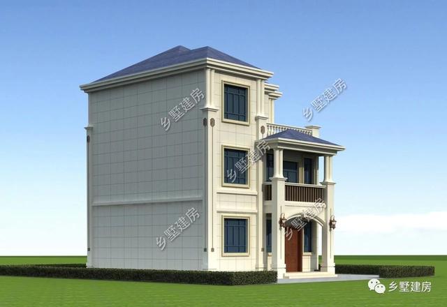 占地僅94平的農(nóng)村三層歐式別墅，美觀大方，造價又低，看過的人沒有說不漂亮的！