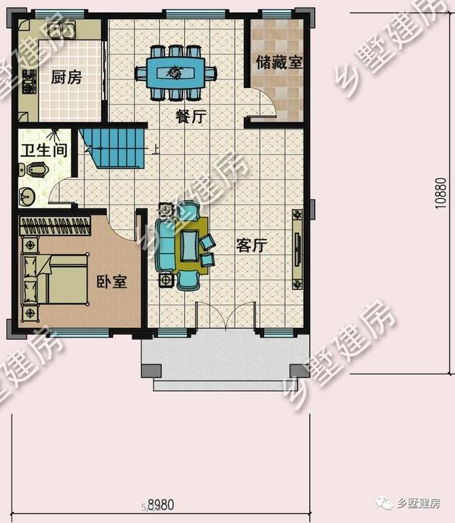 占地僅94平的農(nóng)村三層歐式別墅，美觀大方，造價又低，看過的人沒有說不漂亮的！