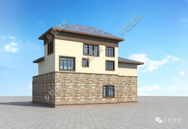 32萬三層歐式住宅設計圖，外觀優(yōu)雅別致，浪漫的造型在家鄉(xiāng)別具一格。