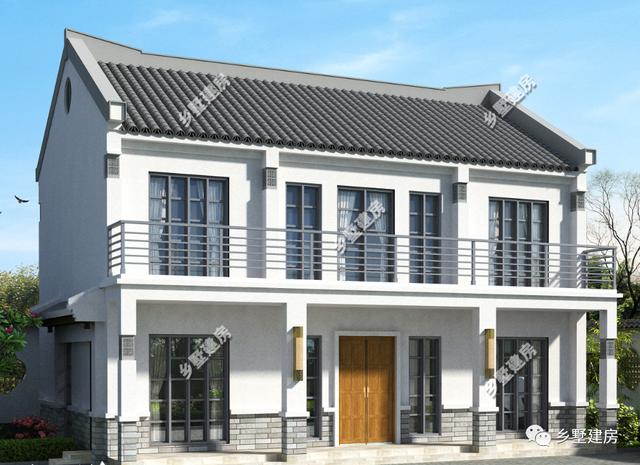 花20萬左右建新中式徽派農(nóng)村二層小別墅，給父母養(yǎng)老最合適不過了！