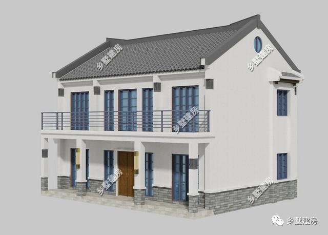 花20萬左右建新中式徽派農(nóng)村二層小別墅，給父母養(yǎng)老最合適不過了！