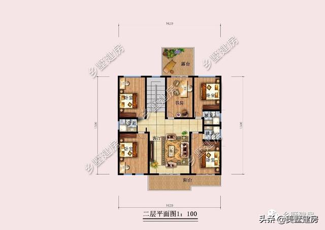 經(jīng)典歐式二層別墅設(shè)計(jì)圖，外形獨(dú)特，造型美觀，農(nóng)村生活想低調(diào)都不行！