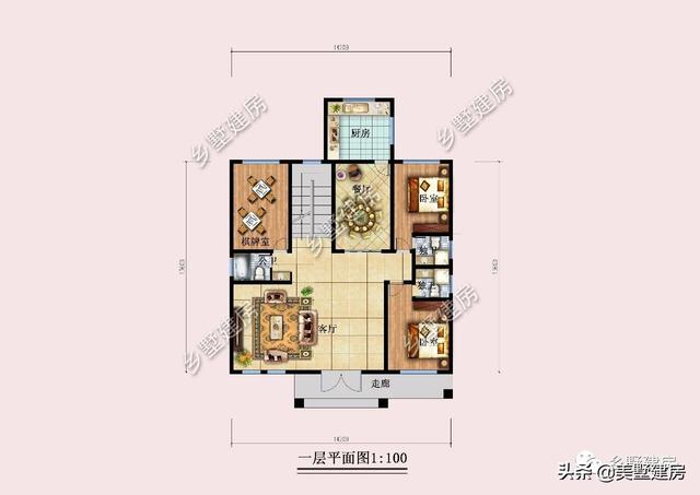 經(jīng)典歐式二層別墅設(shè)計(jì)圖，外形獨(dú)特，造型美觀，農(nóng)村生活想低調(diào)都不行！