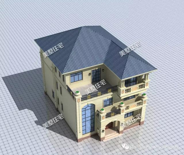 開間11米的三層別墅設(shè)計圖，帶有8間臥室和棋牌室，適合你嗎？